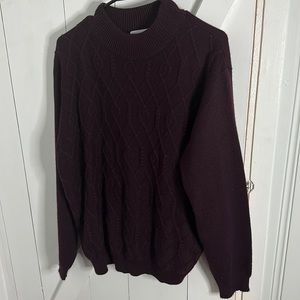 Burgundy Knit Sweater